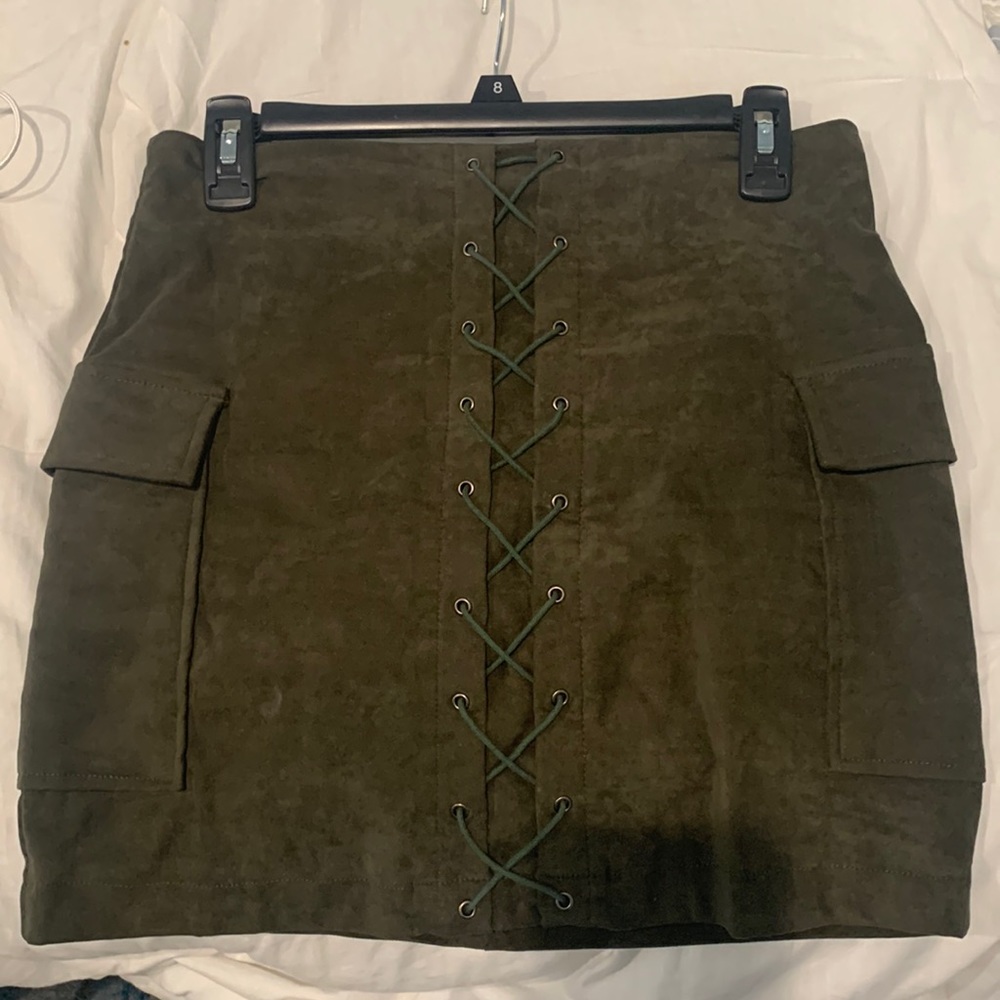 Green Mini Skirt